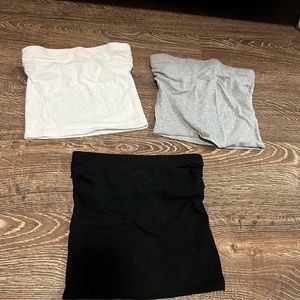 Set of 3 tube tops
